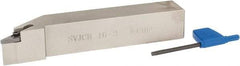 Iscar - SVJC, Right Hand Cut, 3° Lead Angle, 1" Shank Height x 1" Shank Width, Neutral Rake Indexable Turning Toolholder - 6" OAL, VC..33.. Insert Compatibility, Series Isoturn - Industrial Tool & Supply