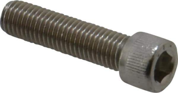 Value Collection - 1/4-28 UNF Hex Socket Drive, Socket Cap Screw - Grade 316 Stainless Steel, Uncoated, 1" Length Under Head - Industrial Tool & Supply