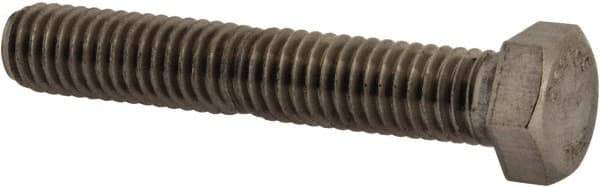 Value Collection - 3/8-16 UNC, 2-1/4" Length Under Head Hex Head Cap Screw - Fully Threaded, Grade 316 Stainless Steel, Uncoated, 9/16" Hex - Industrial Tool & Supply