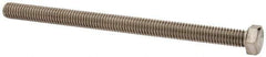 Value Collection - 3/8-16 UNC, 5-1/2" Length Under Head Hex Head Cap Screw - Fully Threaded, Grade 316 Stainless Steel, Uncoated, 9/16" Hex - Industrial Tool & Supply