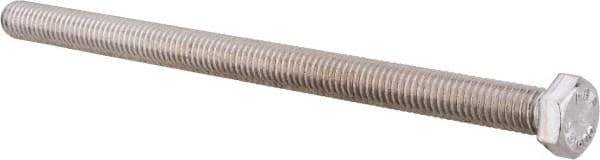 Value Collection - 3/8-16 UNC, 6" Length Under Head Hex Head Cap Screw - Fully Threaded, Grade 316 Stainless Steel, Uncoated, 9/16" Hex - Industrial Tool & Supply