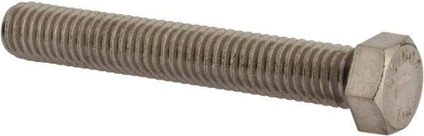 Value Collection - 7/16-14 UNC, 3" Length Under Head Hex Head Cap Screw - Fully Threaded, Grade 316 Stainless Steel, Uncoated, 5/8" Hex - Industrial Tool & Supply