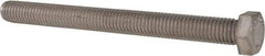 Value Collection - 1/2-13 UNC, 5-1/2" Length Under Head Hex Head Cap Screw - Fully Threaded, Grade 316 Stainless Steel, Uncoated, 3/4" Hex - Industrial Tool & Supply
