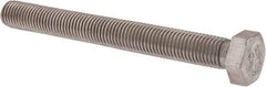 Value Collection - 7/8-9 UNC, 8" Length Under Head Hex Head Cap Screw - Fully Threaded, Grade 316 Stainless Steel, Uncoated, 1-5/16" Hex - Industrial Tool & Supply