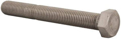 Value Collection - 1-8 UNC, 8" Length Under Head Hex Head Cap Screw - Fully Threaded, Grade 316 Stainless Steel, Uncoated, 1-1/2" Hex - Industrial Tool & Supply