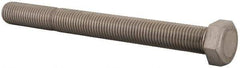 Value Collection - 1-8 UNC, 10" Length Under Head Hex Head Cap Screw - Fully Threaded, Grade 316 Stainless Steel, Uncoated, 1-1/2" Hex - Industrial Tool & Supply