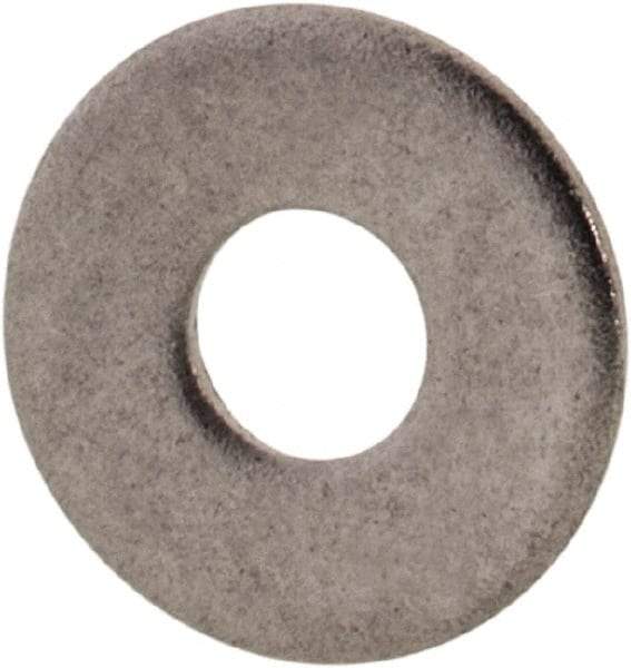 Value Collection - #2 Screw, Grade 316 Stainless Steel Standard Flat Washer - 3/32" ID x 1/4" OD, 0.025" Thick, Plain Finish - Industrial Tool & Supply