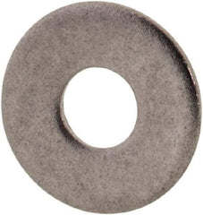 Value Collection - #2 Screw, Grade 316 Stainless Steel Standard Flat Washer - 3/32" ID x 1/4" OD, 0.025" Thick, Plain Finish - Industrial Tool & Supply