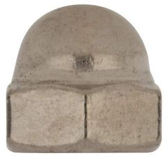 Value Collection - 5/16-18" UNC, 9/16" Width Across Flats, Uncoated, Stainless Steel Acorn Nut - 17/32" Overall Height, Grade 316 - Industrial Tool & Supply