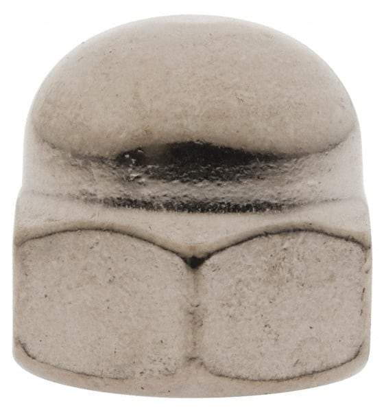 Value Collection - 3/8-16" UNC, 5/8" Width Across Flats, Uncoated, Stainless Steel Acorn Nut - 5/8" Overall Height, Grade 316 - Industrial Tool & Supply