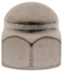 Value Collection - 1/2-13" UNC, 3/4" Width Across Flats, Uncoated, Stainless Steel Acorn Nut - 13/16" Overall Height, Grade 316 - Industrial Tool & Supply