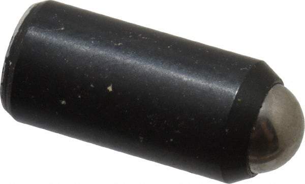 Gibraltar - 0.525" Body Length x 1/4" Body Diam, 1.5 Lb Init to 3.5 Lb Final End Force, Steel Press Fit Ball Plunger - 3/16" Ball Diam, 0.07" Max Ball Reach, +0.0010; +0.0020" Tolerance - Industrial Tool & Supply