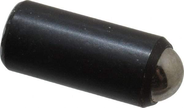 Gibraltar - 11/16" Body Length x 5/16" Body Diam, 2 Lb Init to 5 Lb Final End Force, Steel Press Fit Ball Plunger - 1/4" Ball Diam, 0.09" Max Ball Reach, +0.0010; +0.0020" Tolerance - Industrial Tool & Supply
