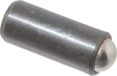 Gibraltar - 0.44" Body Length x 3/16" Body Diam, 2 Lb Init to 5 Lb Final End Force, Steel Press Fit Ball Plunger - 5/32" Ball Diam, 0.058" Max Ball Reach, +0.0010; +0.0020" Tolerance - Industrial Tool & Supply
