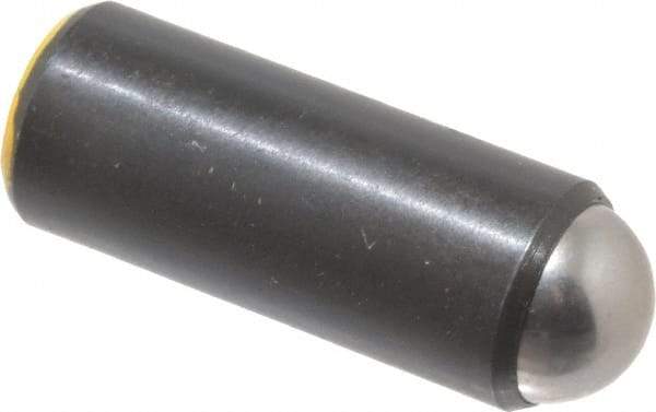 Gibraltar - 1.218" Body Length x 1/2" Body Diam, 12 Lb Init to 23 Lb Final End Force, Steel Press Fit Ball Plunger - 7/16" Ball Diam, 0.161" Max Ball Reach, +0.0010; +0.0020" Tolerance - Industrial Tool & Supply