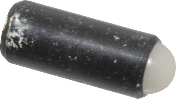 Gibraltar - 0.44" Body Length x 3/16" Body Diam, 1 Lb Init to 2.5 Lb Final End Force, Steel Press Fit Ball Plunger - 5/32" Ball Diam, 0.058" Max Ball Reach, +0.0010; +0.0020" Tolerance - Industrial Tool & Supply