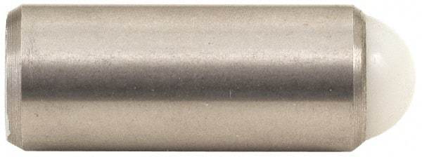 Gibraltar - 0.864" Body Length x 3/8" Body Diam, 5 Lb Init to 14 Lb Final End Force, Stainless Steel Press Fit Ball Plunger - 5/16" Ball Diam, 0.11" Max Ball Reach, +0.0010; +0.0020" Tolerance - Industrial Tool & Supply
