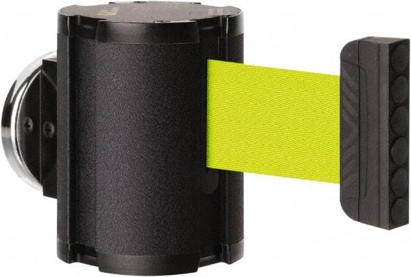 Lavi Industries - 3-1/2" High x 2-1/2" Long x 2-1/2" Wide Magnetic Wall Mount Barrier - Aluminum, Powdercoat Finish, Black, Use with Magnetic Wall Mount Barriers - Industrial Tool & Supply