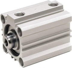 ARO/Ingersoll-Rand - 5mm Stroke x 25mm Bore Double Acting Air Cylinder - 10-32 Port, 1/4-28 Rod Thread, 140 Max psi, 15 to 140°F - Industrial Tool & Supply