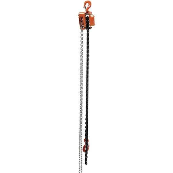 Vestil - 4,000 Lb Lifting Capacity, 15' Lift Height, Hand Hoist - Made from Chain - Industrial Tool & Supply