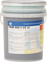 Master Fluid Solutions - Trim SOL LC sf, 5 Gal Pail Cutting & Grinding Fluid - Water Soluble, For Cutting, Grinding - Industrial Tool & Supply
