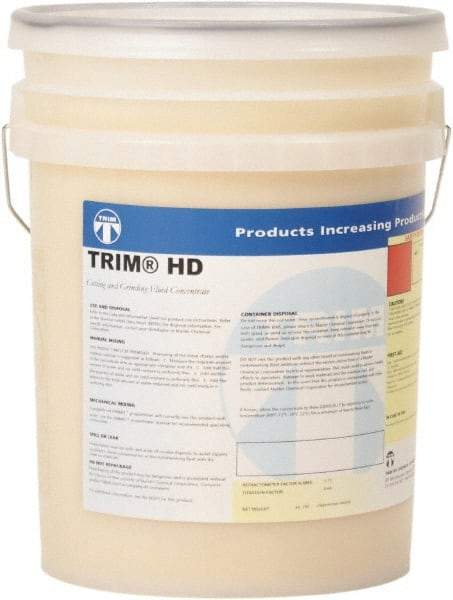 Master Fluid Solutions - Trim HD, 5 Gal Pail Cutting & Grinding Fluid - Synthetic, For Cutting, Grinding - Industrial Tool & Supply
