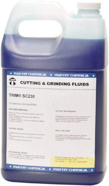Master Fluid Solutions - Trim SC230, 1 Gal Bottle Cutting Fluid - Semisynthetic - Industrial Tool & Supply