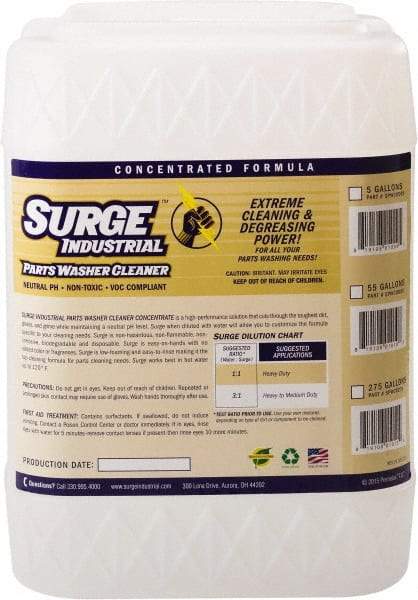 Surge Industrial - 5 Gal Pail Parts Washer Fluid - Water-Based - Industrial Tool & Supply