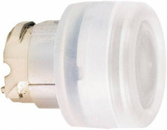 Schneider Electric - 22mm Mount Hole, Flush, Pushbutton Switch Only - Round, White Pushbutton, Nonilluminated, Momentary (MO) - Industrial Tool & Supply