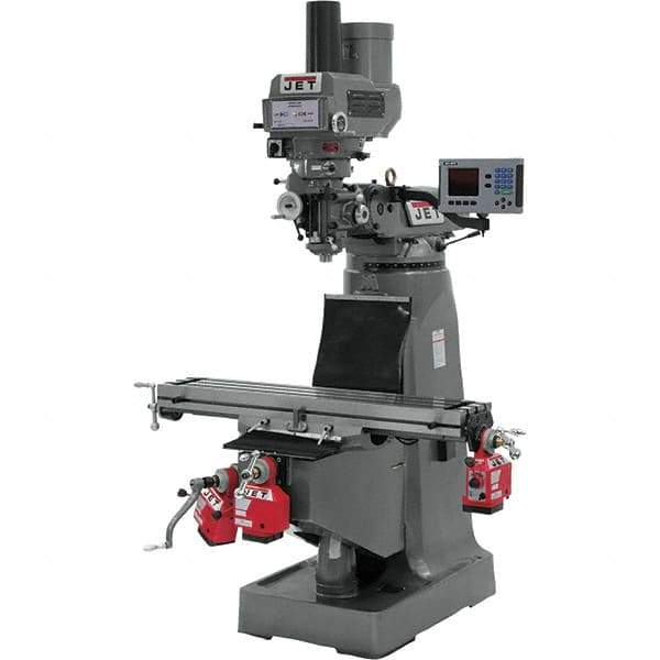 Jet - Knee Milling Machines Spindle Speed Control: Electronic Variable Speed Table Length (Inch): 9 - Industrial Tool & Supply