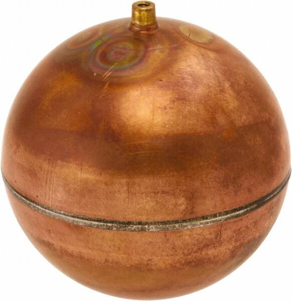 Control Devices - Metal Floats; Diameter (Inch): 5 ; Length (Inch): 5 ; Shape: Round ; Connection Type: SAE Thread ; Thread Size: 1/4-20 Female ; Material: Copper - Exact Industrial Supply