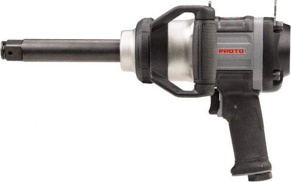 Proto - 1" Drive, 5,000 RPM, 2,500 Ft/Lb Torque Impact Wrench - Pistol Grip Handle, 900 IPM, 12 CFM, 90 psi, 1/2" NPT Inlet - Industrial Tool & Supply