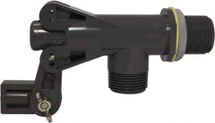 Control Devices - 1" Pipe, PVC, Angle Pattern-Double Seat, Mechanical Float Valve - 100 psi, MNPT End Connections - Industrial Tool & Supply