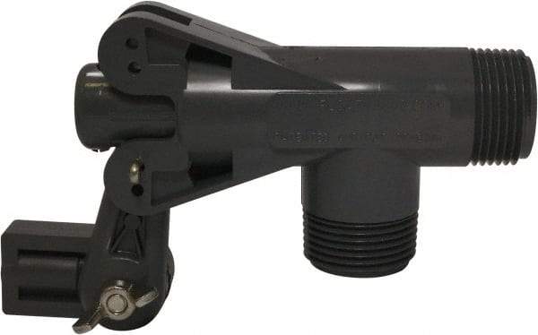 Control Devices - 1-1/2" Pipe, PVC, Angle Pattern-Double Seat, Mechanical Float Valve - 100 psi, MNPT End Connections - Industrial Tool & Supply