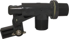 Control Devices - 3/4" Pipe, PVC, Angle Pattern-Single Seat, Mechanical Float Valve - 100 psi, MNPT End Connections - Industrial Tool & Supply