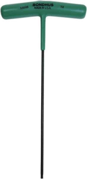 Bondhus - T8 Torx Key - T-Handle Cushion Grip - Industrial Tool & Supply