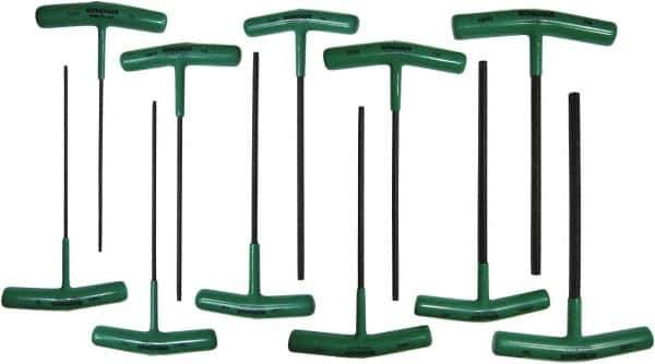 Bondhus - 11 Piece T6 to T50 T-Handle Cushion Grip Torx Key Set - T6, T8, T10, T15, T20, T25, T27, T30, T40, T45, T50 Torx Size - Industrial Tool & Supply