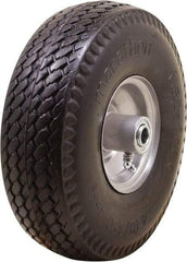 Marathon Industries - 3-19/64" Wide x 10-1/2" High x 4" Deep Flat Free Hand Truck Tire - 300 Lb Load Capacity - Industrial Tool & Supply