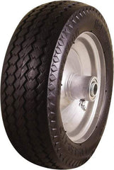 Marathon Industries - 3-19/64" Wide x 10-1/2" High x 4" Deep Flat Free Hand Truck Tire - 300 Lb Load Capacity - Industrial Tool & Supply
