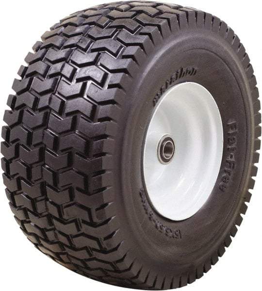 Marathon Industries - 6-7/64" Wide x 15" High x 7" Deep Turf Flat Free Hand Truck Tire - 500 Lb Load Capacity - Industrial Tool & Supply