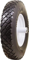 Marathon Industries - 3-45/64" Wide x 15-1/2" High x 6" Deep Flat Free Hand Truck Tire - 500 Lb Load Capacity - Industrial Tool & Supply