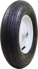 Marathon Industries - 3-25/64" Wide x 15-1/2" High x 4" Deep Pneumatic Hand Truck Tire - 400 Lb Load Capacity - Industrial Tool & Supply