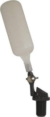 Control Devices - 3/8" Pipe, PVC, Angle Pattern-Single Seat, Mechanical Float Valve - 100 psi, MNPT End Connections - Industrial Tool & Supply