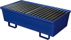 Eagle - 74 Gal Sump, 2,000 Lb Capacity, 2 Drum, Steel Spill Deck or Pallet - 27" Long x 51-1/4" Wide x 13" High, 2x2 Drum Configuration - Industrial Tool & Supply