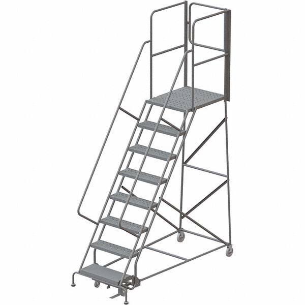 TRI-ARC - Rolling & Wall Mounted Ladders & Platforms Type: Rolling Warehouse Ladder Style: Rolling Platform Ladder - Industrial Tool & Supply