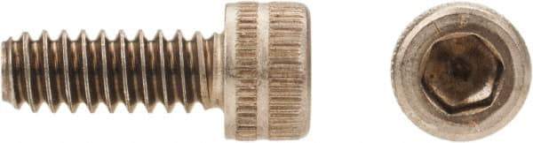 Made in USA - #10-24 UNC Hex Socket Drive, Socket Cap Screw - Grade A-286 Alloy Steel, Passivated Finish, Fully Threaded, 3/4" Length Under Head - Industrial Tool & Supply