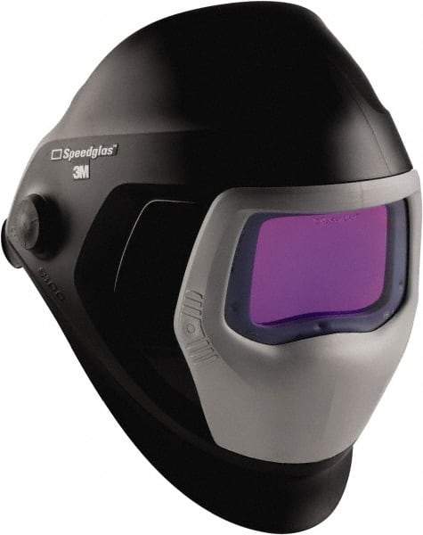3M - 4.2" Window Width x 2.8" Window Height, 5, 8 to 13 Shade Auto-Darkening Lens, Front Lift Welding Helmet - Black PPA - Industrial Tool & Supply