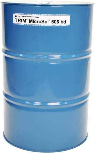 Master Fluid Solutions - Trim MicroSol 606 bd, 54 Gal Drum Cutting & Grinding Fluid - Semisynthetic - Industrial Tool & Supply