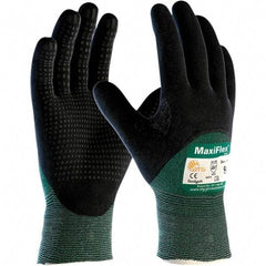 PIP - Size 2XL, ANSI Cut Lvl A2, Puncture Lvl 1, Abrasion Lvl 4, Nitrile Coated Engineered Yarn Cut Resistant Gloves - Palm & Fingers Coated, Knit Wrist, Green, Paired - Industrial Tool & Supply