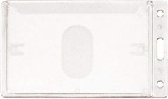 ADVANTUS - Cord Mounted Badge Holder - Clear - Industrial Tool & Supply